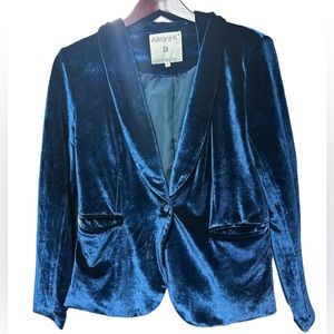 Royal blue velour blazer from London 🇬🇧